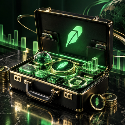 Open BriefcaseX capital case with glowing green asset modules
