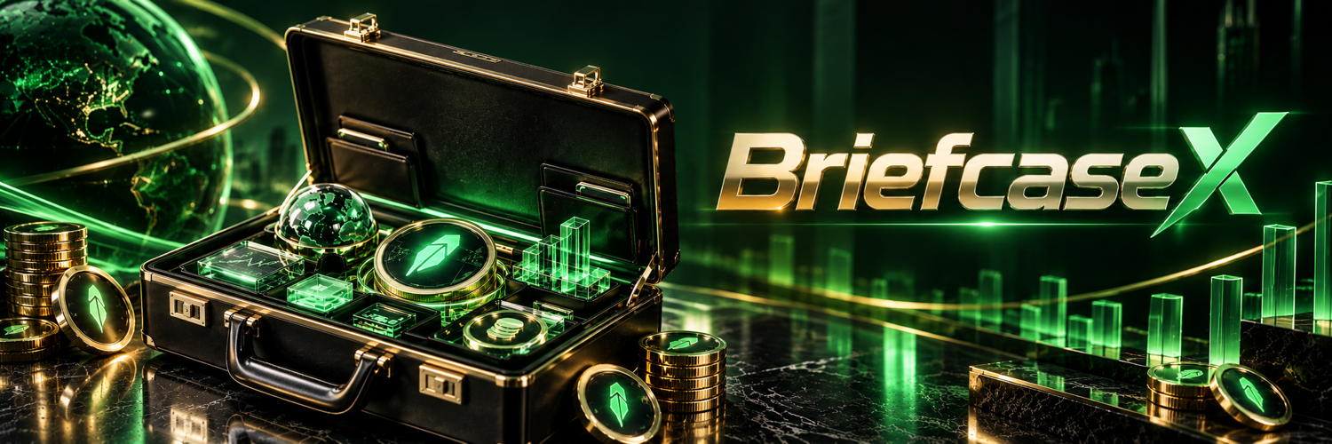 BriefcaseX black and gold briefcase containing illuminated digital capital modules